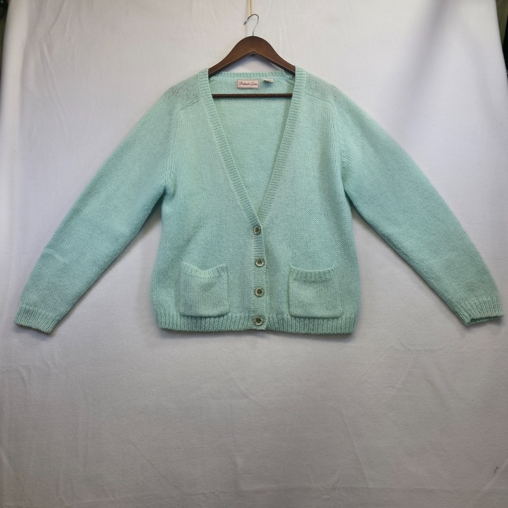 Vintage Penbrooke Lane Women's‎ Mint Green Cardigan Sweater Size Medium